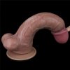 Dwuwarstwowe realistyczne dildo na przyssawce 26,5 cm